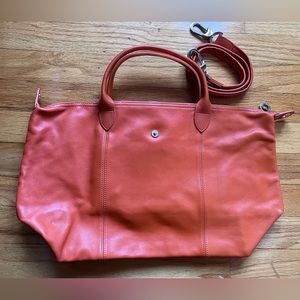 Longchamp Leather Crossbody Tote